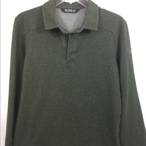 Arcteryx arc’teryx small green polo rugby shirt